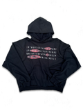 'LOST LETTERS' DISTRESSED HOODIE